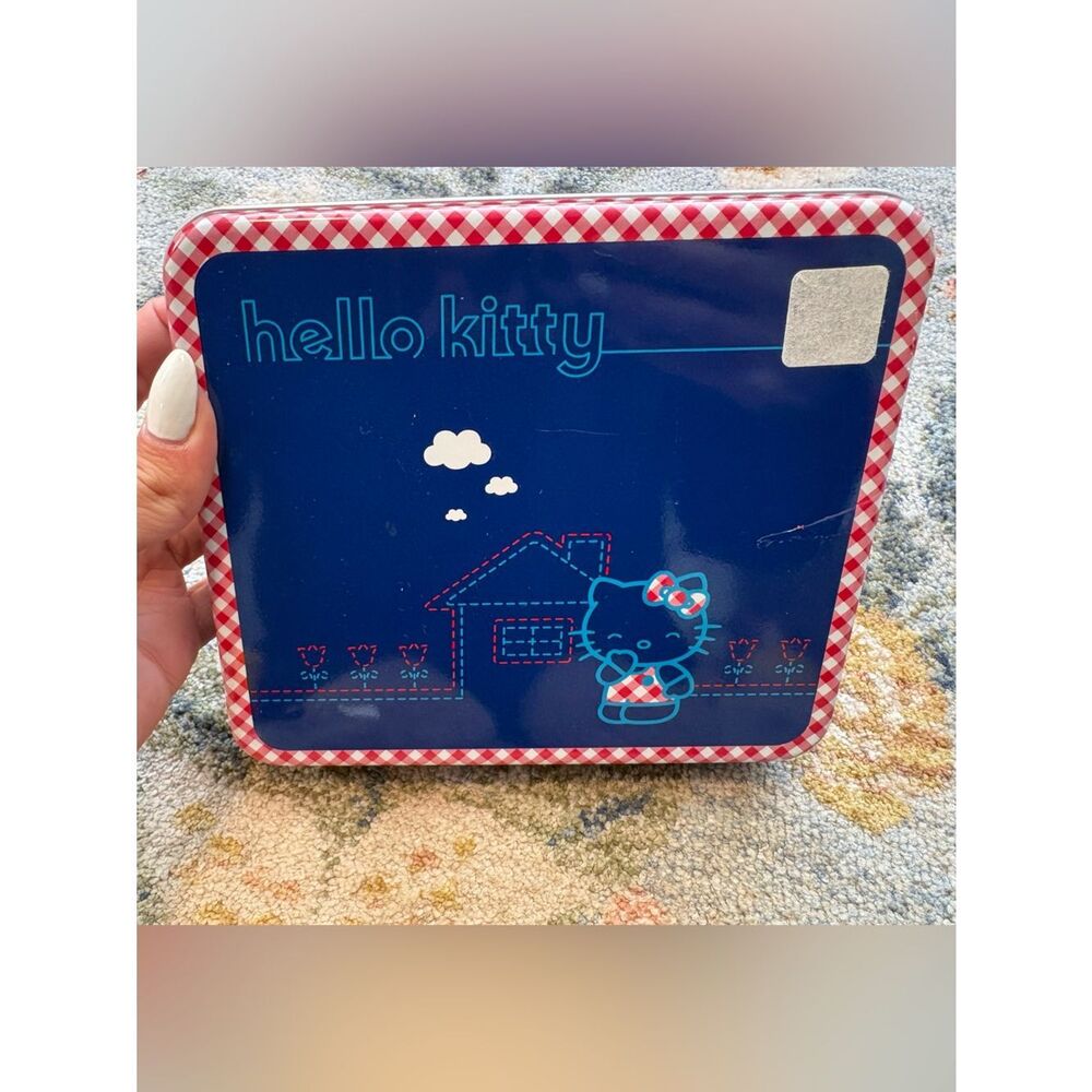 Vintage Sanrio Hello Kitty Tin Set of Writing Stationary Stickers